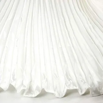 Stylish Ebossy Women's Elastic Waist Metallic Swing Skirt