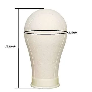 21-24" Canvas Block Head: Perfect for Wig Styling