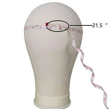 21-24" Canvas Block Head: Perfect for Wig Styling