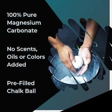 Z Athletic Gym Chalk Ball for Rock Climbing, Gymnastics, and Weightlifting, 2oz Chalk Ball