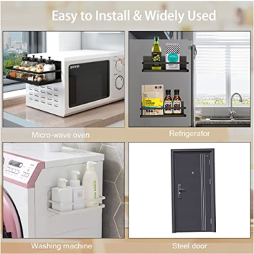 Hoopoton Magnetic Spice Rack Easy Kitchen Organization