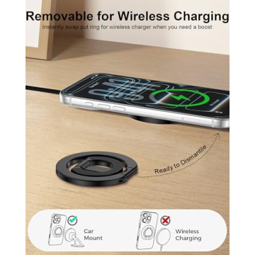 MagSafe Phone Grip Holder for iPhone and Samsung with Kickstand