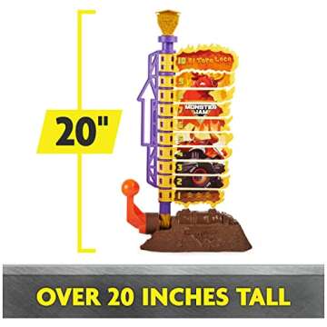 Monster Jam El Toro Loco Big Air Challenge Playset with Exclusive Monster Truck, Over 20-Inch Tall, ...