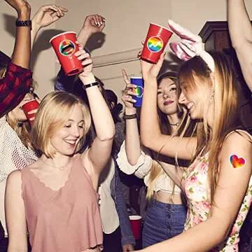 AGGKKY Rainbow Pride Stickers - 315 Vibrant Waterproof Stickers