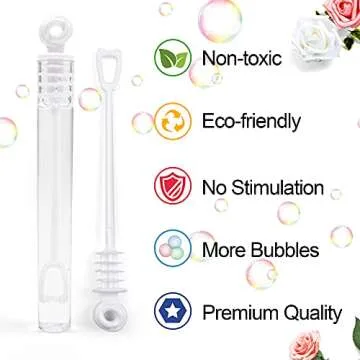 Inscraft 180 Pack Bubble Wands for Parties and Celebrations