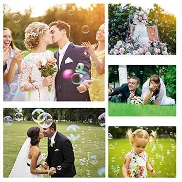 Inscraft 180 Pack Bubble Wands for Parties and Celebrations