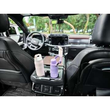 Stanley IceFlow Cap and Carry+ Water Bottle 24 OZ | Wide Mouth Twist Lid | Lightweight & Leakproof for Travel & Gym | Insulated Stainless Steel | BPA-Free | Rose Quartz Glimmer