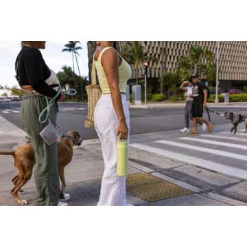 Stanley IceFlow Cap and Carry+ Water Bottle 24 OZ | Wide Mouth Twist Lid | Lightweight & Leakproof for Travel & Gym | Insulated Stainless Steel | BPA-Free | Rose Quartz Glimmer