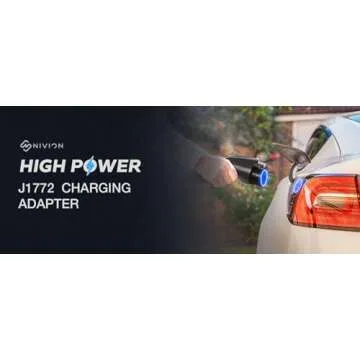 NIVION 80A NACS to J1772 Charging Adapter for EVs