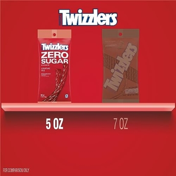 TWIZZLERS Sugar-Free Twists Strawberry Candy for Guilt-Free Snacking