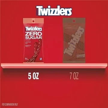 TWIZZLERS Sugar-Free Twists Strawberry Candy for Guilt-Free Snacking