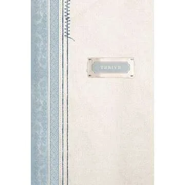 NLT THRIVE Creative Journaling Devotional Bible (Hardcover Fabric, Blue/Cream Shabby Chic)