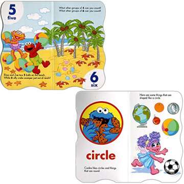 Sesame Street First Books Series; BIG Bird's Letters, Abby's Shapes, Elmo's Colors, Cookie's Numbers...