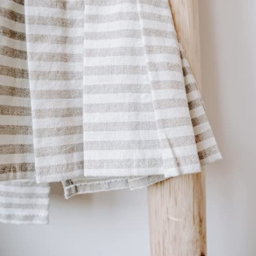 Striped Cotton Tea Towel for Kitchen and Bathroom Decor