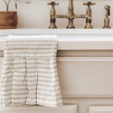 Striped Cotton Tea Towel for Kitchen and Bathroom Decor