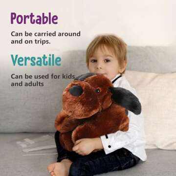 Cuddle Buds 5lbs Weighted Dog Stuffed Animal for Sensory Needs, 20'' Plush Dog, Weighted Stuffed Animals for Adults, Soft Plushie Toy