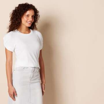 Amazon Essentials Women's Classic-Fit Twist Sleeve Crewneck T-Shirt - Fashion Meets Comfort