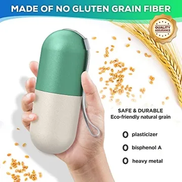 Zannaki Large Eco-Friendly Weekly Pill Organizer for Supplements