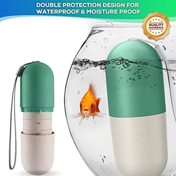 Zannaki Large Eco-Friendly Weekly Pill Organizer for Supplements