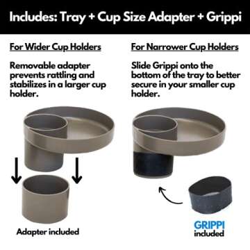 Car Seat Snack Holder & Cup Holder for Travel - My Travel Tray