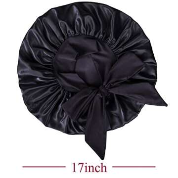 Comfortable Adjustable Jumbo Satin Bonnet for Hair