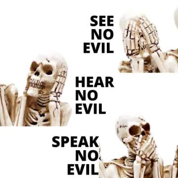 Needzo 5 Inch Skeleton Halloween Figurines for Decor