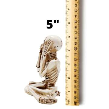 Needzo 5 Inch Skeleton Halloween Figurines for Decor
