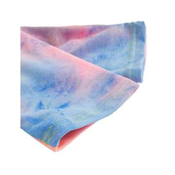 SweatyRocks Women's Cold Shoulder Tie Dye Pullover Hoodie Crop Top Sweatshirt Tie Dye Pink X-Small