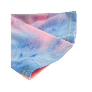 SweatyRocks Women's Cold Shoulder Tie Dye Pullover Hoodie Crop Top Sweatshirt Tie Dye Pink X-Small