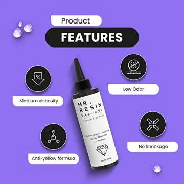 MR. RESIN UV Resin kit with Light (200g Kit) Crystal Clear UV Epoxy Resin for Crafts, Jewelry Making, Keychains, Molds, Doming, Rock Painting - Fast Curing with UV Lamp, LED, and Sunlight