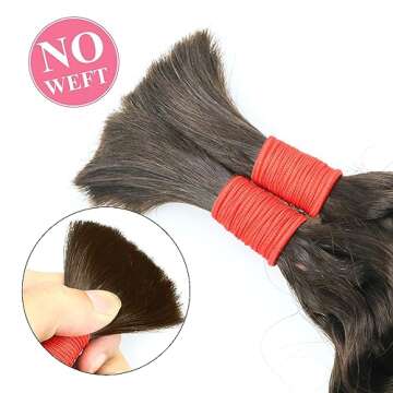 Deep Wave Bulk Human Hair for Braiding No Weft 100 g (1 Pack-2 Bundles) 100% Unprocessed Brazilian Virgin Human Hair Bulk Human Braiding Hair For Micro Braids Curly Deep Bulk 22 inch (Dark Brown #4)