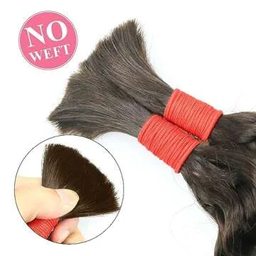 Deep Wave Bulk Human Hair for Braiding No Weft 100 g (1 Pack-2 Bundles) 100% Unprocessed Brazilian Virgin Human Hair Bulk Human Braiding Hair For Micro Braids Curly Deep Bulk 22 inch (Dark Brown #4)