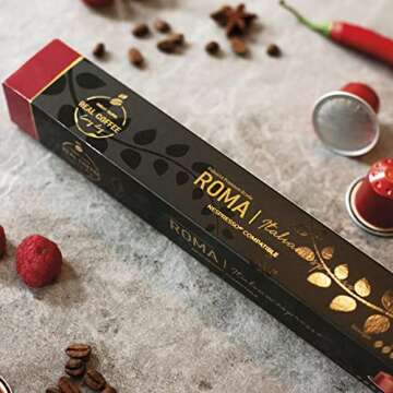 Mixed Variety Pack for Nespresso | 100 Test Winning Aluminum Capsules | 8 Distinctive Italian Flavors | 100% Nespresso Compatible Pods