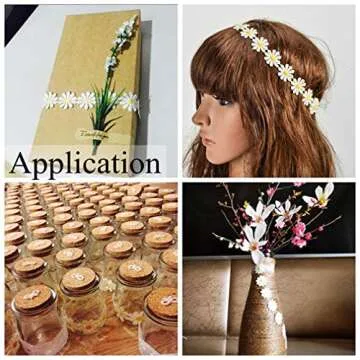 IDONGCAI Daisy Flower Lace Trim 2.5CM 7Yards for Crafts