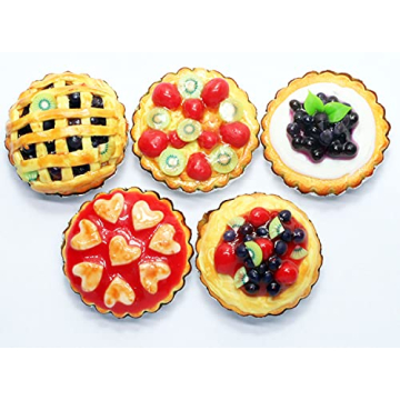 ThaiHonest Miniature Dollhouse Food Pies Set of 5