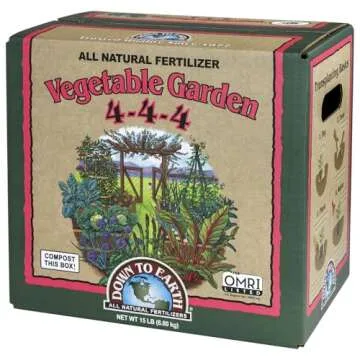 Down To Earth Organic Vegetable Garden Mix 4-4-4 Fertilizer