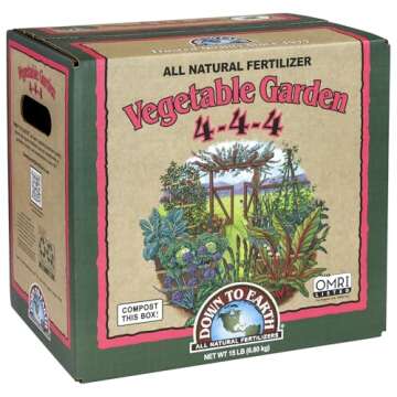 Down To Earth Organic Vegetable Garden Mix 4-4-4 Fertilizer