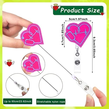 Cute Felt Nurse Badge Reels – 8 Pcs Set