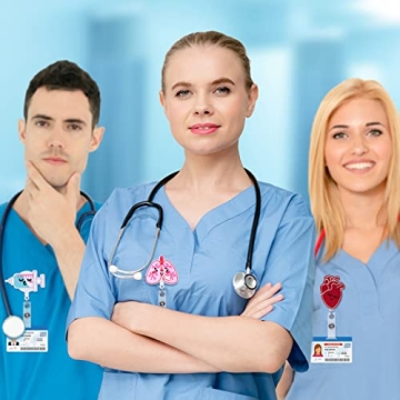 Cute Felt Nurse Badge Reels – 8 Pcs Set