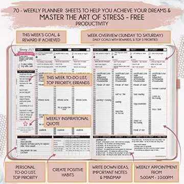 Law of Attraction Planner Sep 2023-Dec 2024 - Weekly and Monthly, a 16-Month Productivity Planner, Hourly Planner And Work Planner for Productivity & Happiness, Adhd Planner | Stickers
