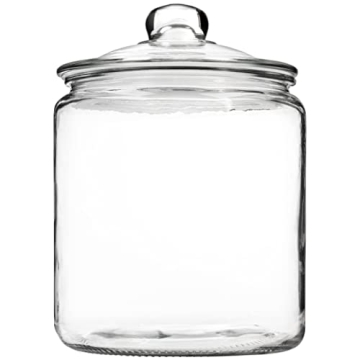 1 Gallon Airtight Glass Cookie Jar for Storage Needs