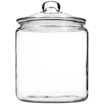 1 Gallon Airtight Glass Cookie Jar for Storage Needs