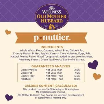 Wellness Old Mother Hubbard Dog Biscuits - Peanut Butter Flavor
