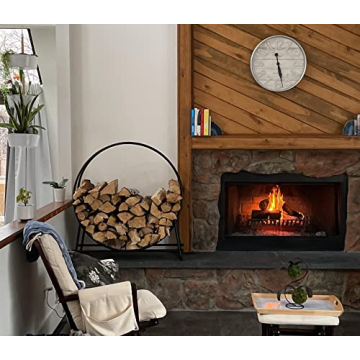 Goplus 41 Inch Heavy Duty Firewood Rack for Outdoor Storage