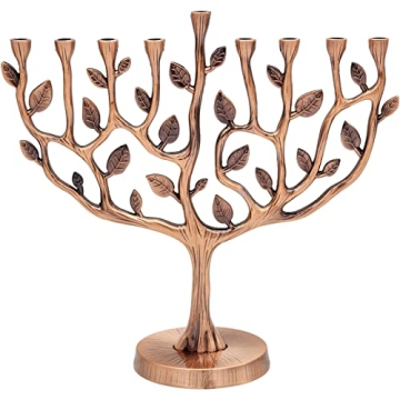 Dreidel Company Menorah Tree of Life Antique Copper Finish