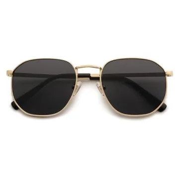SOJOS Square Aviator Sunglasses - Trendy UV Protection