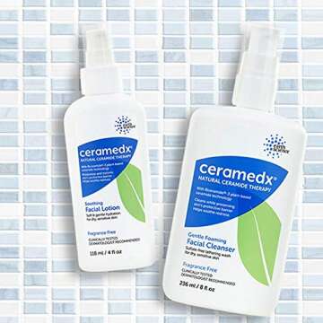 Ceramedx – Gentle Foaming Facial Cleanser | Natural Ceramide Cleanser for Dry, Sensitive Skin | Cruelty Free, Vegan & Fragrance Free | 8 fl oz