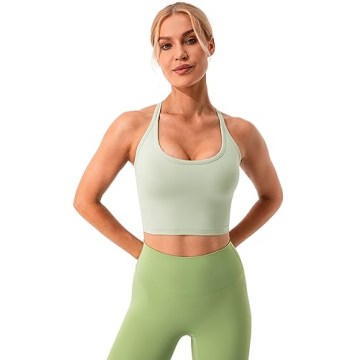 Lavento Women's Longline Sports Bra Yoga Top Silky Celadon