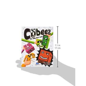 Cubeez The Original Wooden Face Changing Magic Cube Game | Expression Puzzle Building Blocks Pattern Matching Board Game | Kids, Teens, Adults, Family Games | Ages 6+ | by Blue Orange Games