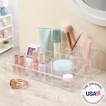 STORi Audrey Clear Vanity Makeup Organizer for Cosmetics